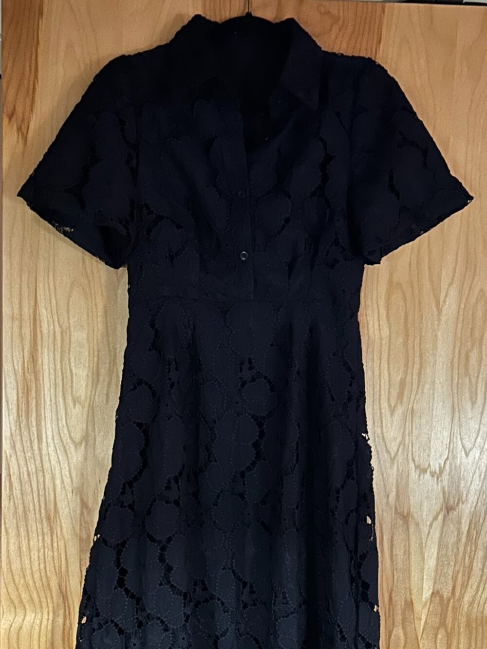 Navy Eyelet Delaney Dress - Tuckernuck DUPE - Women's Medium - A-Line